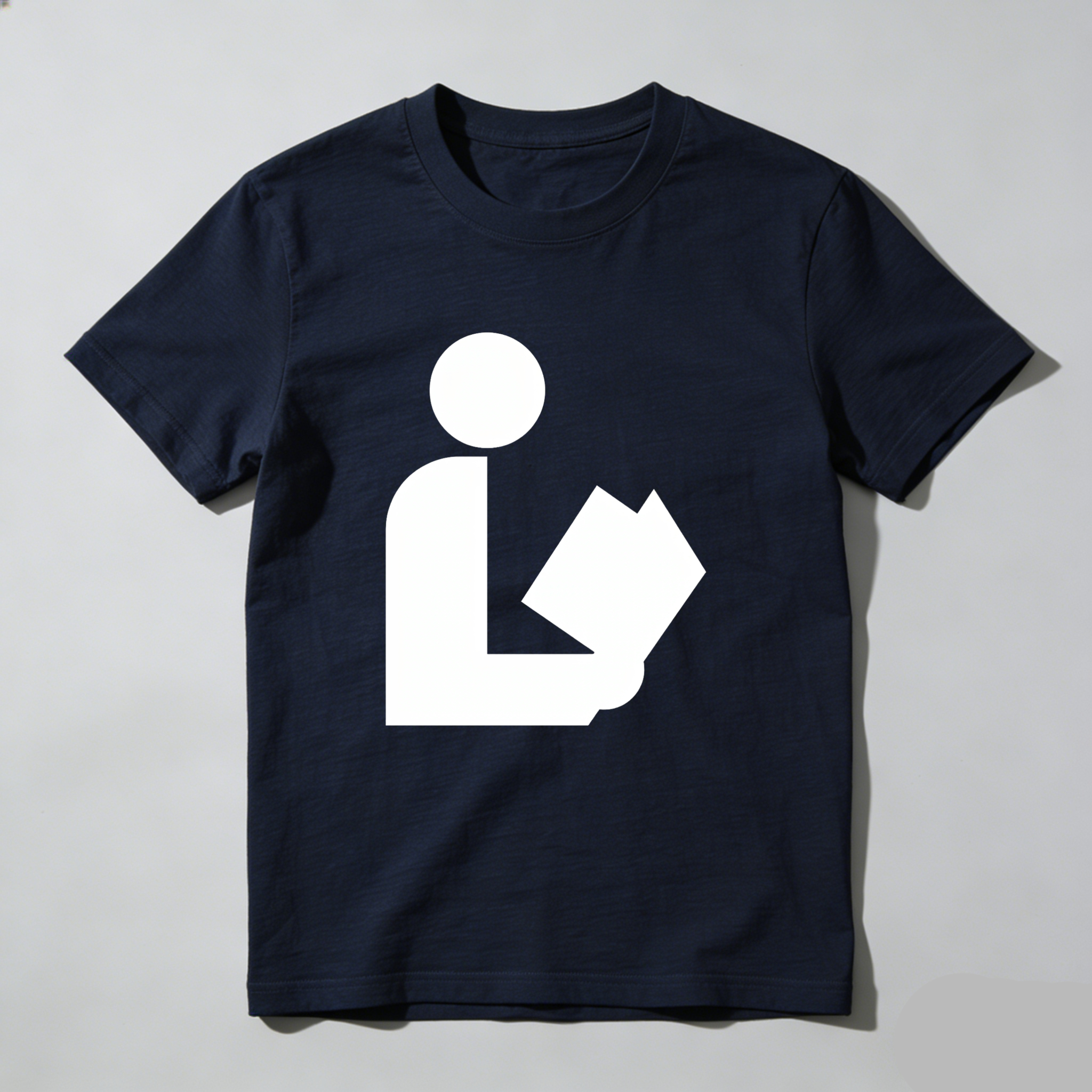 Wardrobecart Person Holding Book Symbol tshirt