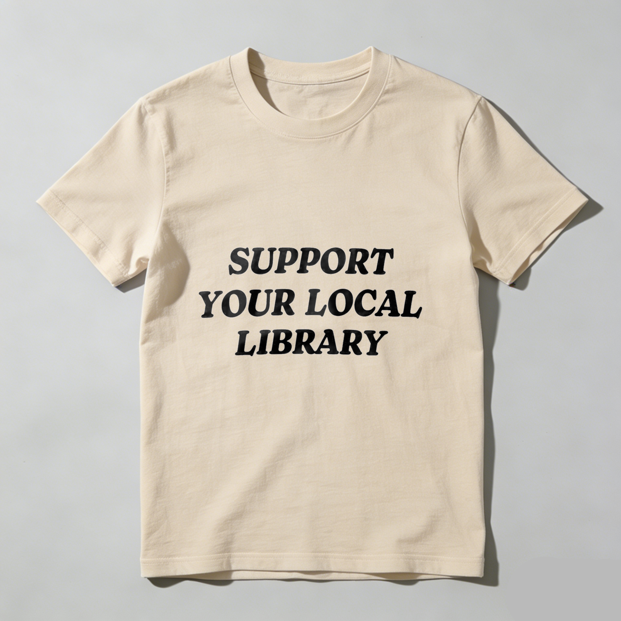Wardrobecart Support Your Local Library Tshirt