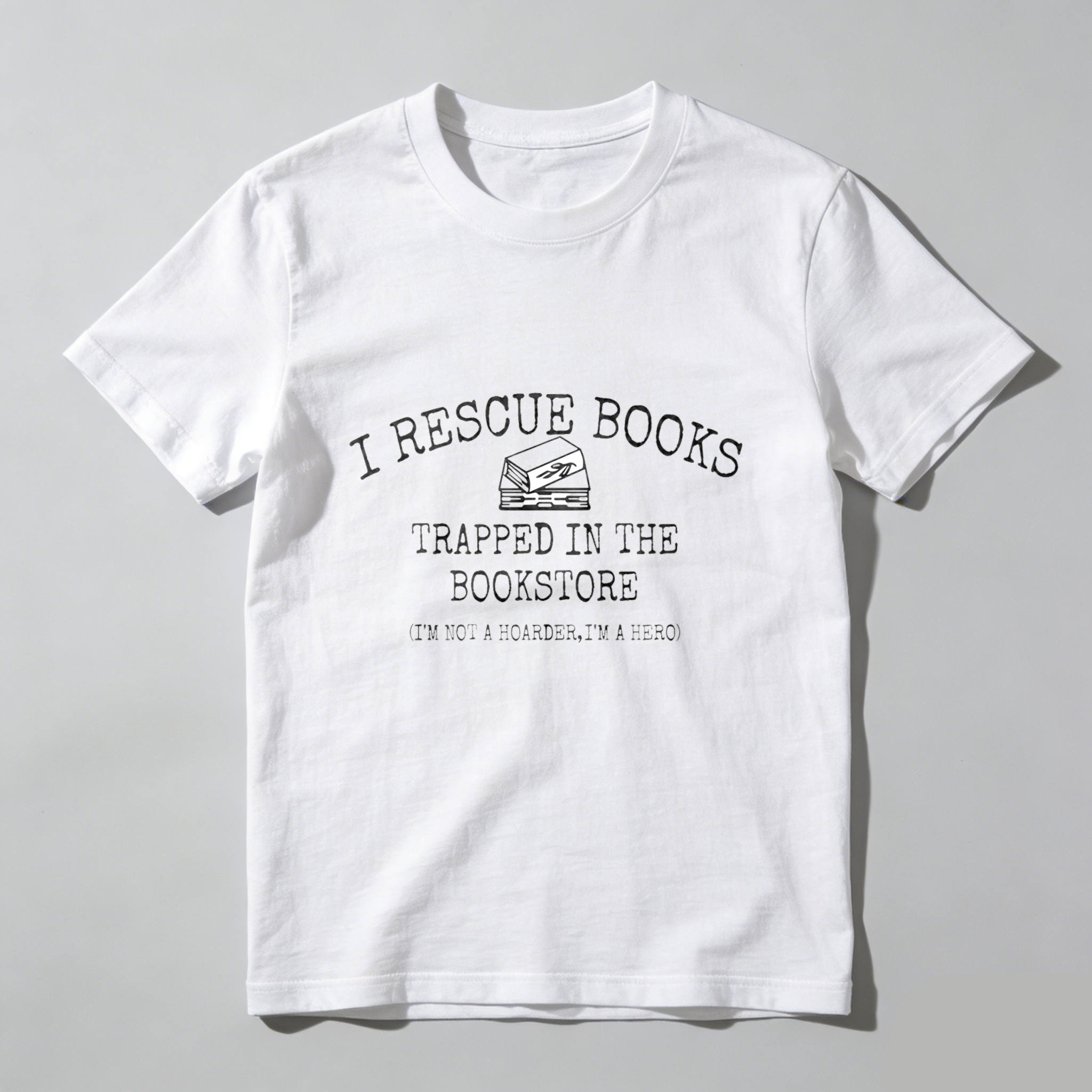 Wardrobecart I Rescue Books Trapped In The Bookstore Tshirt