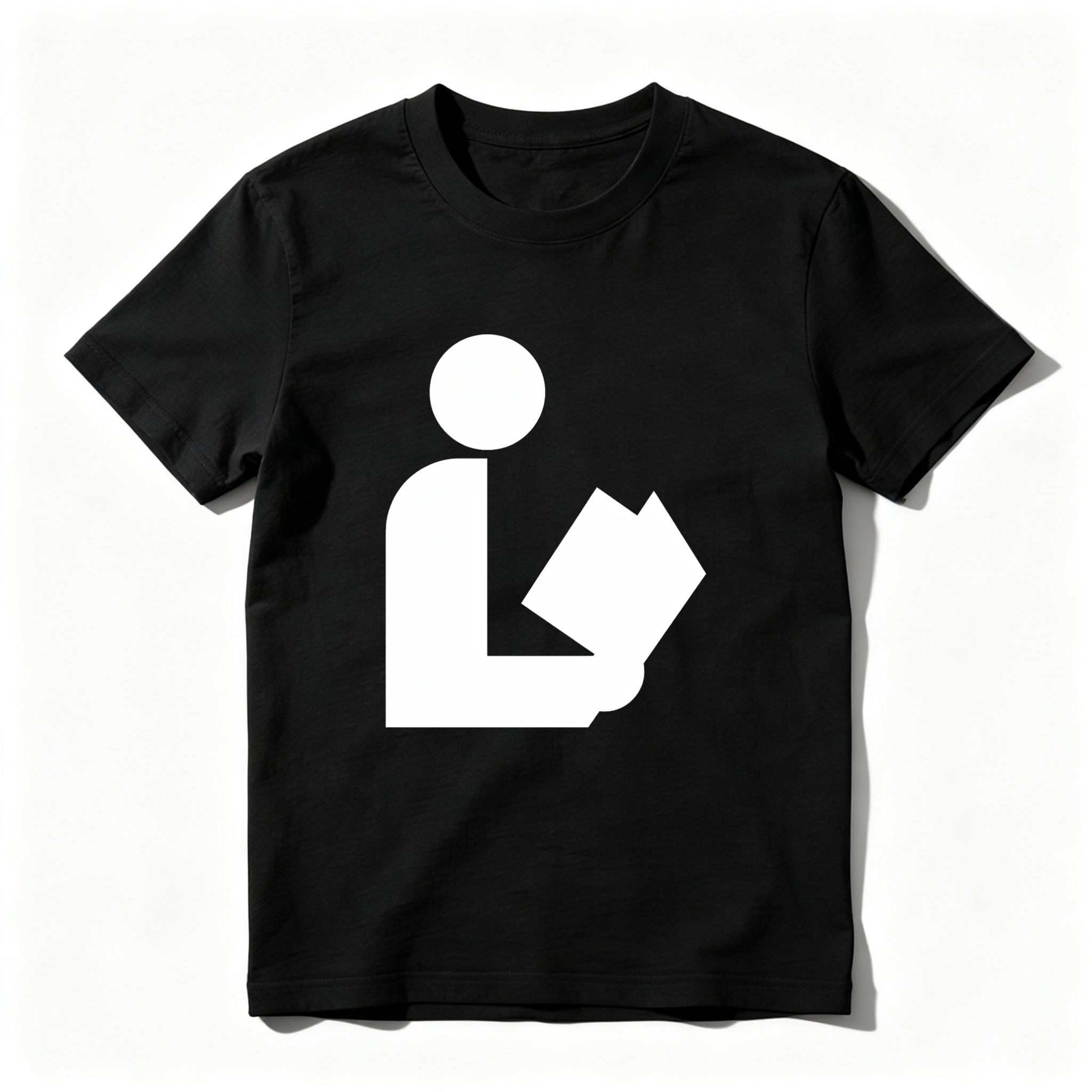 Wardrobecart Person Holding Book Symbol tshirt