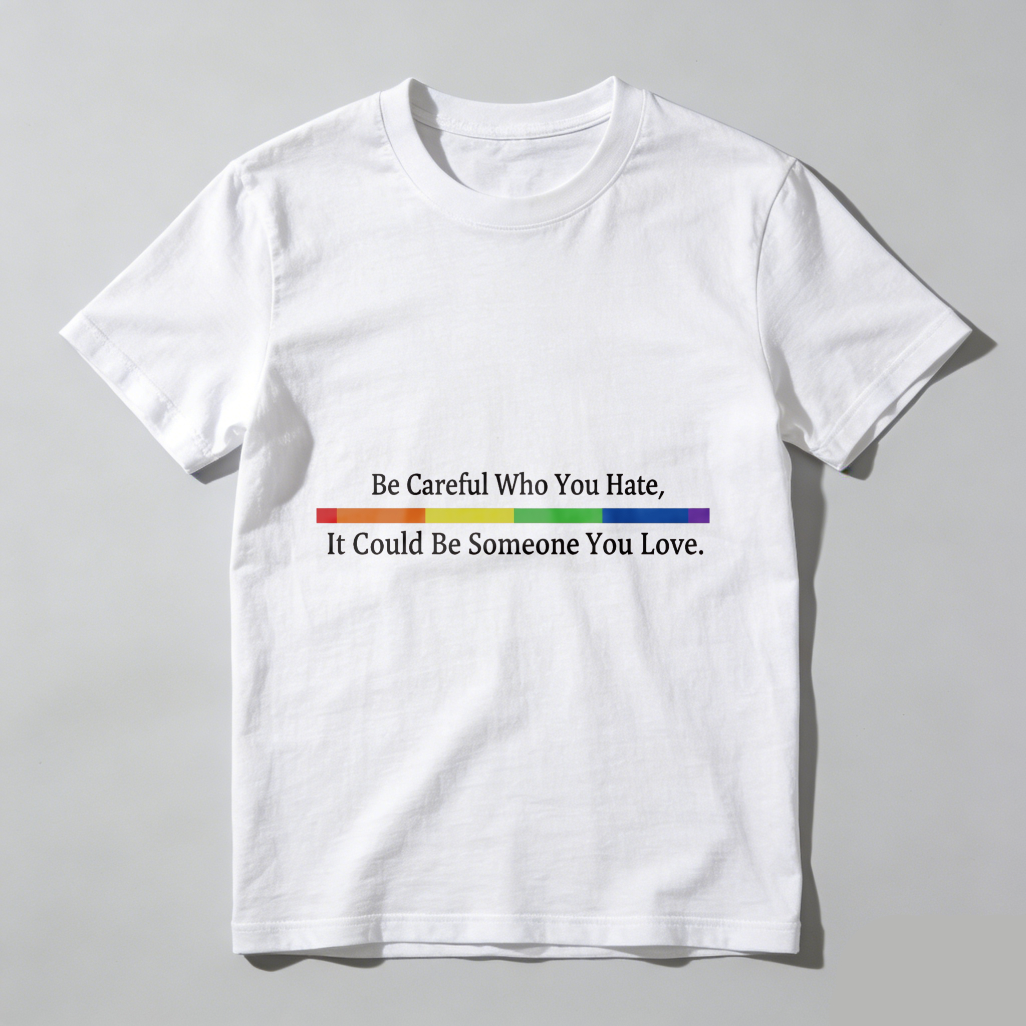 Wardrobecart Be Careful Who You Hate It Could Be Someone You Love Tshirt