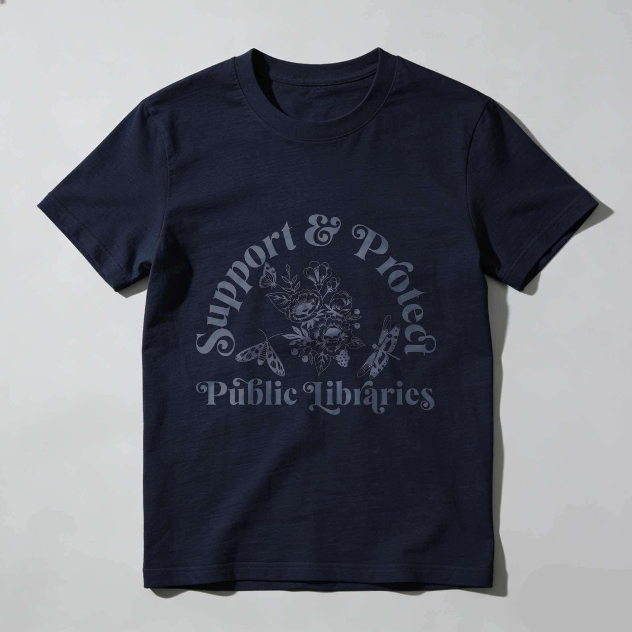 Wardrobecart Support And Protect Public Libraries Tshirt