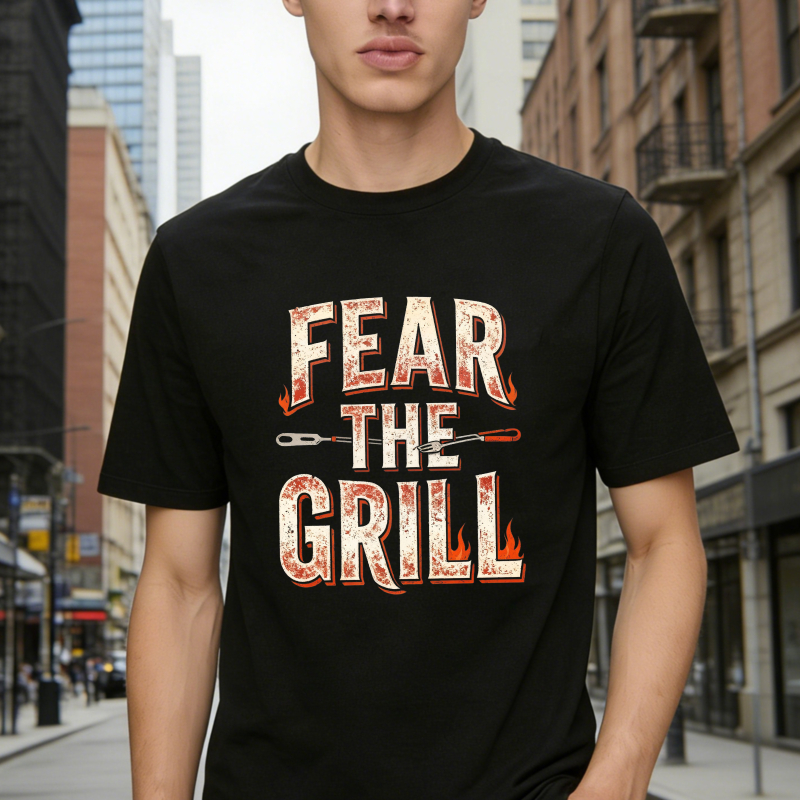 Fear The Grill With Spatula Graphic Unisex Classic T-shirt