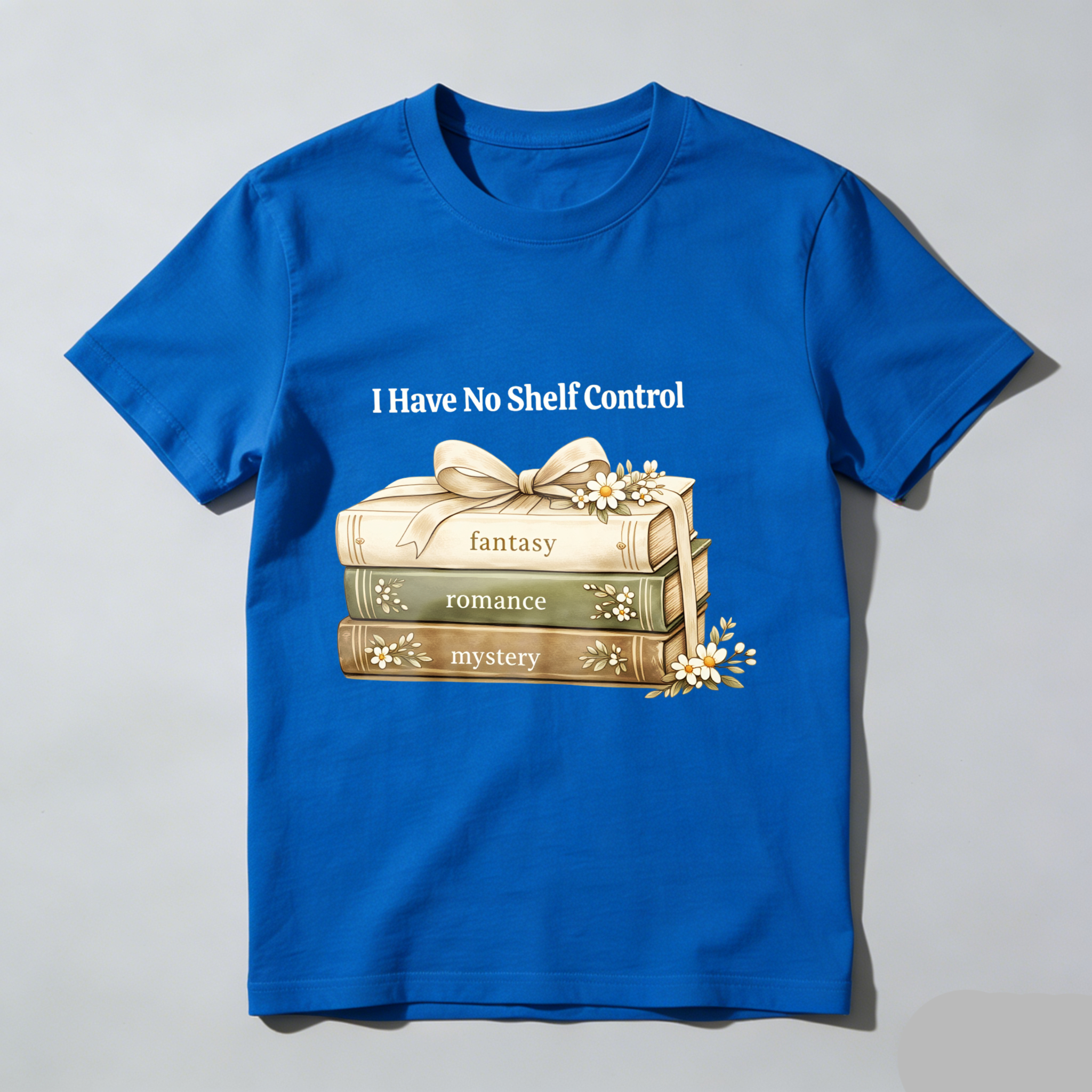 Wardrobecart Stacked Books Fantasy Romance Mystery I Have No Shelf Control Unisex Classic T-shirt