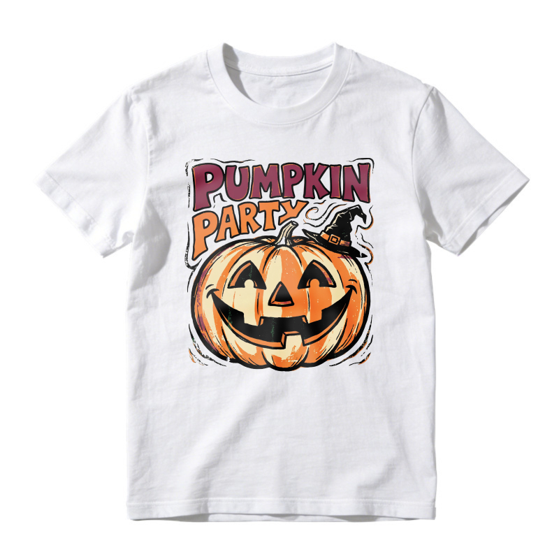 Pumpkin Party Halloween Jack O Lantern Graphic, Unisex Classic T-shirt