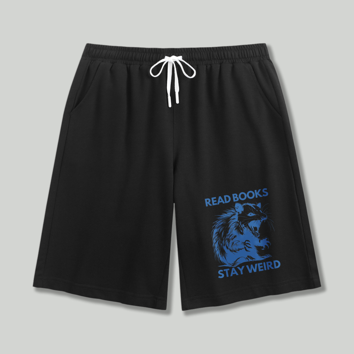 Wardrobecart Read Books Stay Weird Panther Graphic Shorts