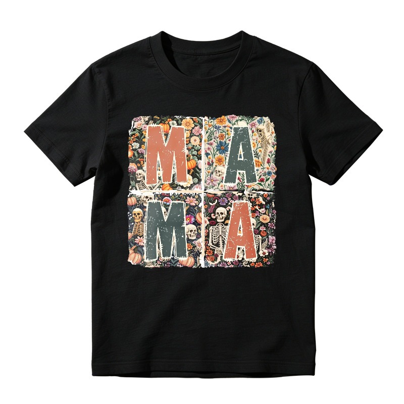 Mama Floral Skeleton Collage, Unisex Classic T-shirt