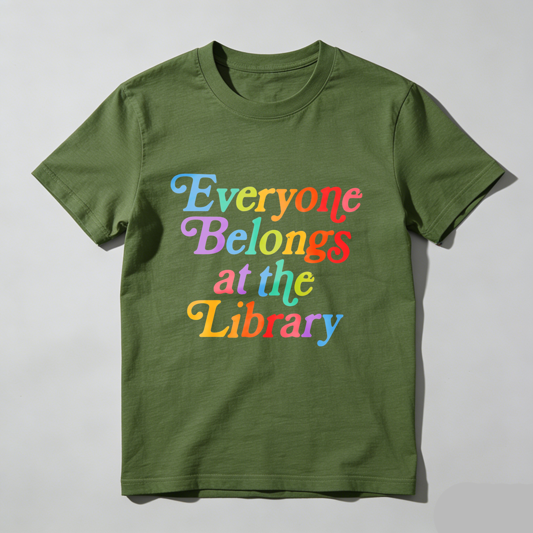 Wardrobecart Everyone Belongs At The Library Tshirt