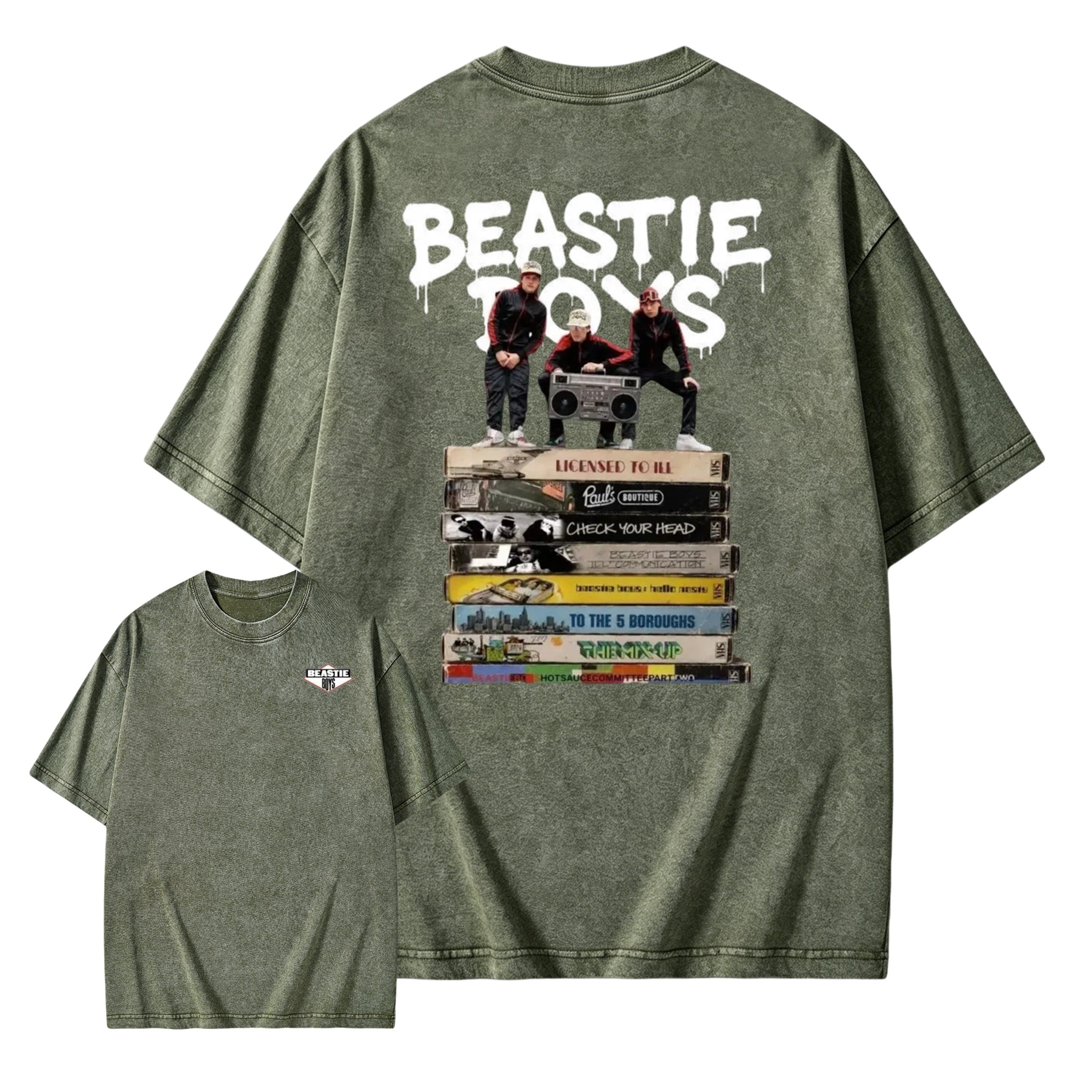 Beastie Boys Hip Hop Music Band Shirt Vintage Album Washed T-Shirt