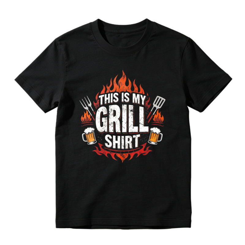 This Is My Grill Shirt Flame Fork Spatula Beer Unisex Classic T-shirt