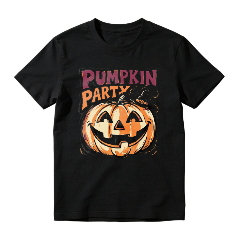 Pumpkin Party Halloween Jack O Lantern Graphic, Unisex Classic T-shirt