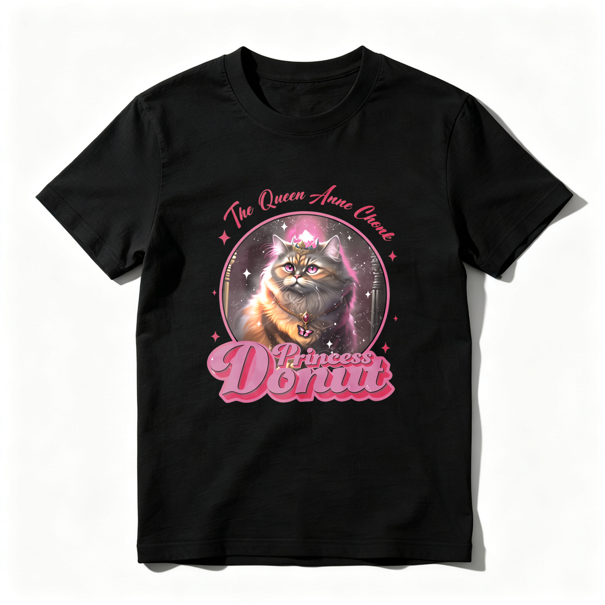 Wardrobecart The Queen Anne Cat Princess Donut Tshirt