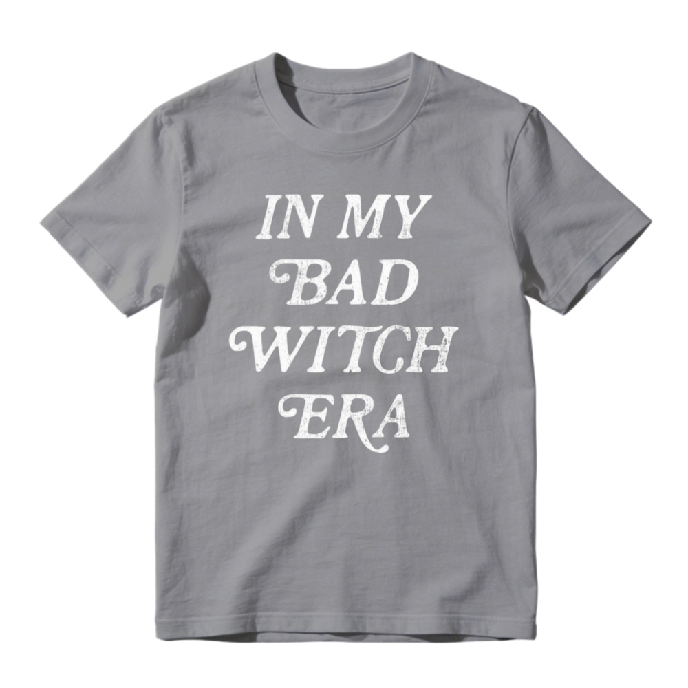 In My Bad Witch Era Funny Halloween Quote Graphic T-shirt