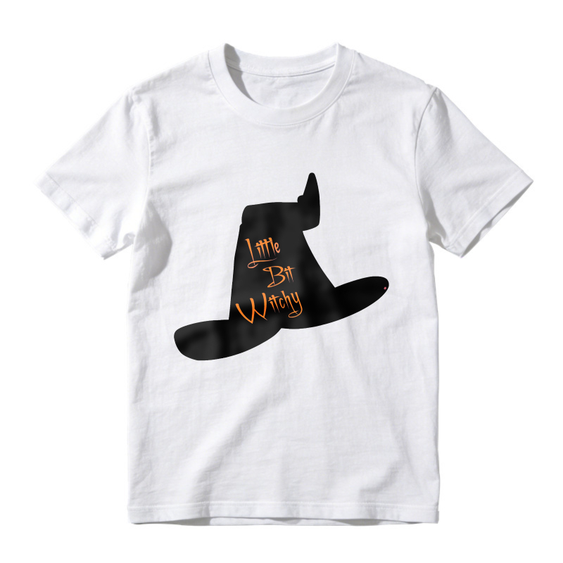 Little Bit Witchy Hat Outline, Unisex Classic T-shirt