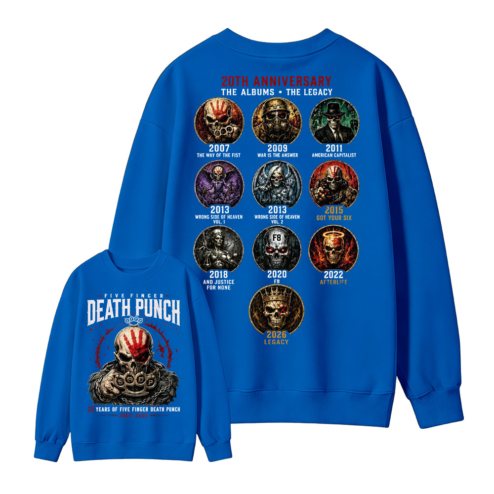 Five Finger Death Punch Rock Band Heavy Metal Music Sweatshirt