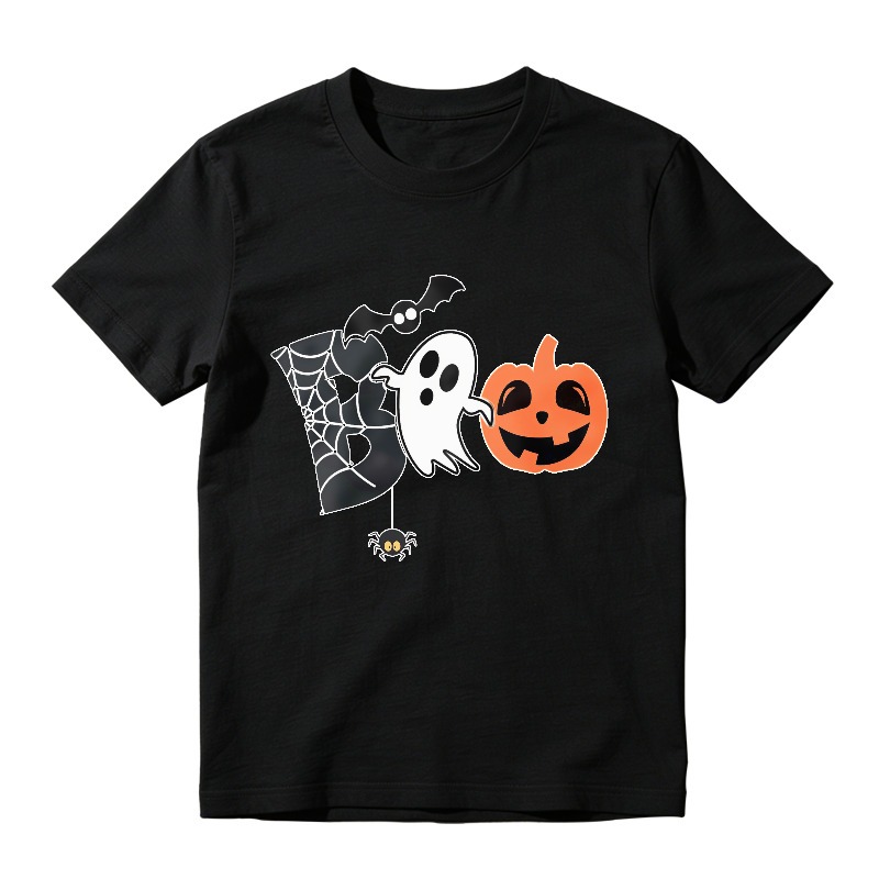 Halloween Ghost Pumpkin Bat Spider Web Unisex Classic T-shirt