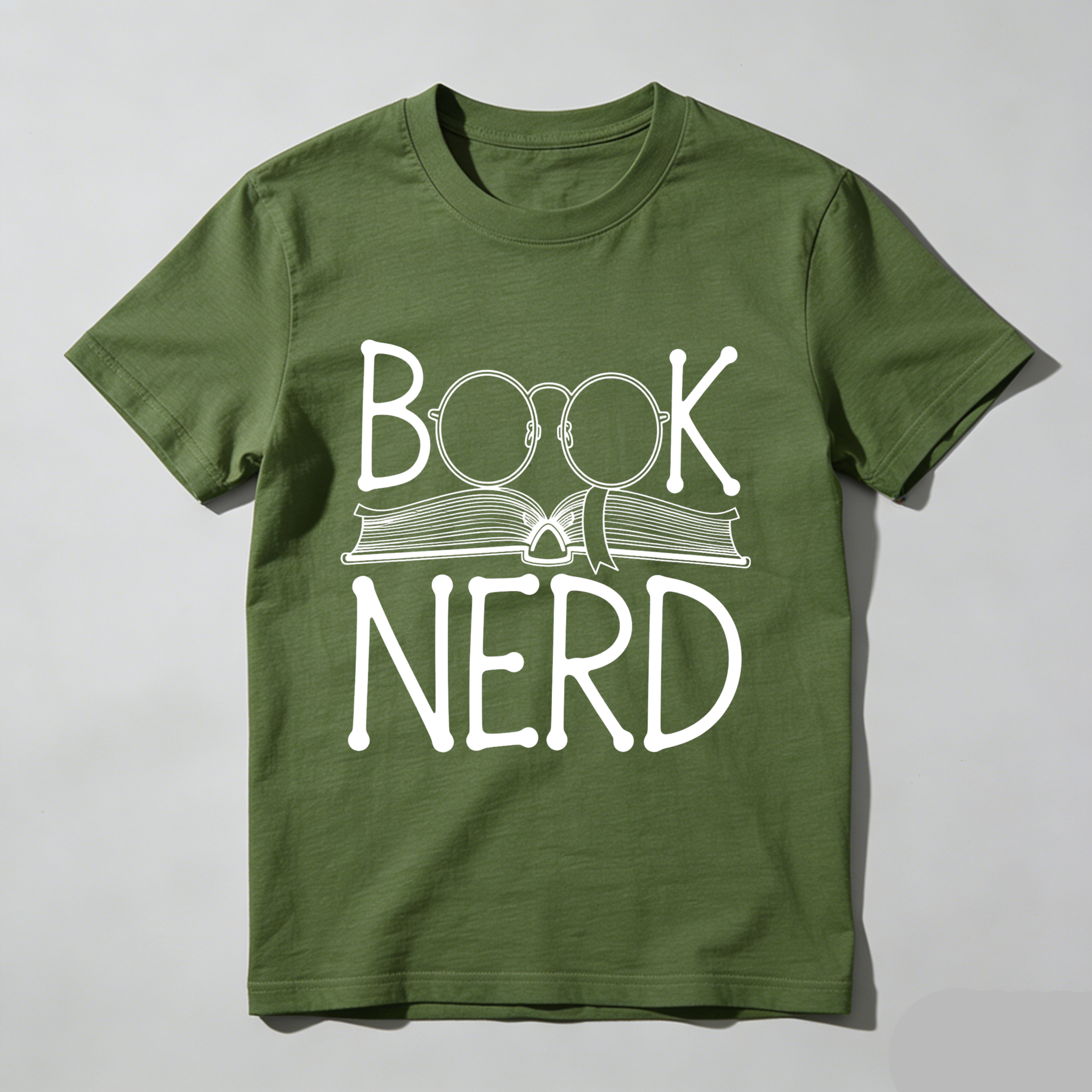 Wardrobecart Book Nerd With Glasses And Open Book Tshirt