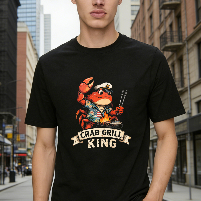 Crab Grill King Seafood Chef Barbecue Unisex Classic T-shirt