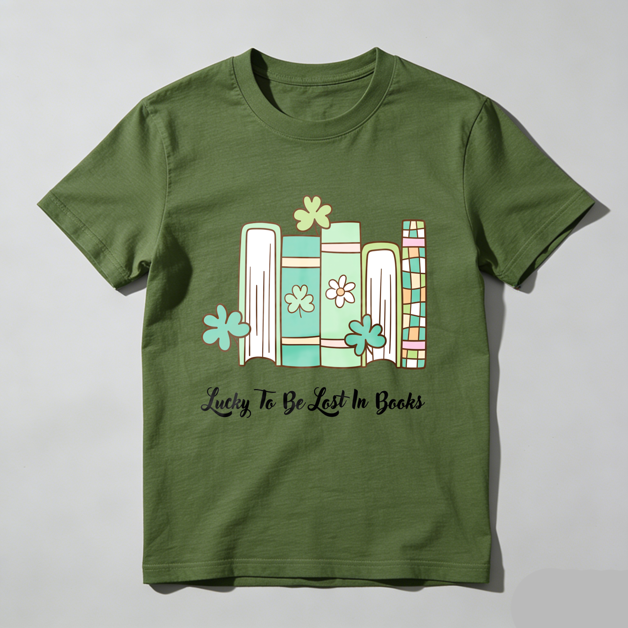 Wardrobecart Books With Flowers And Text tshirt