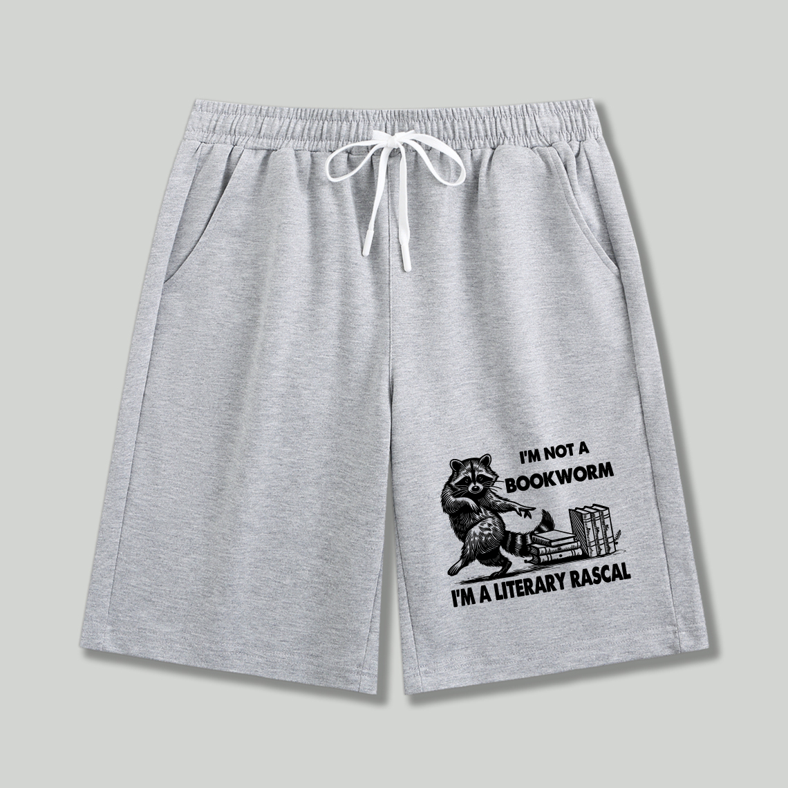 Wardrobecart Raccoon Reading Books I'm Not A Bookworm I'm A Literary Rascal Shorts