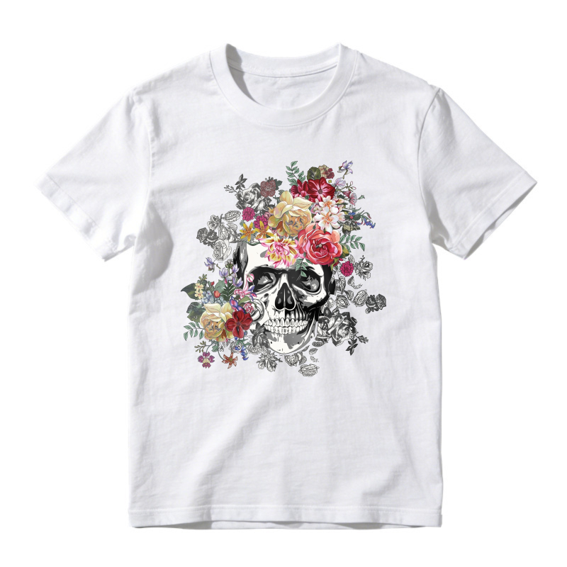 Floral Skull Art, Unisex Classic T-shirt