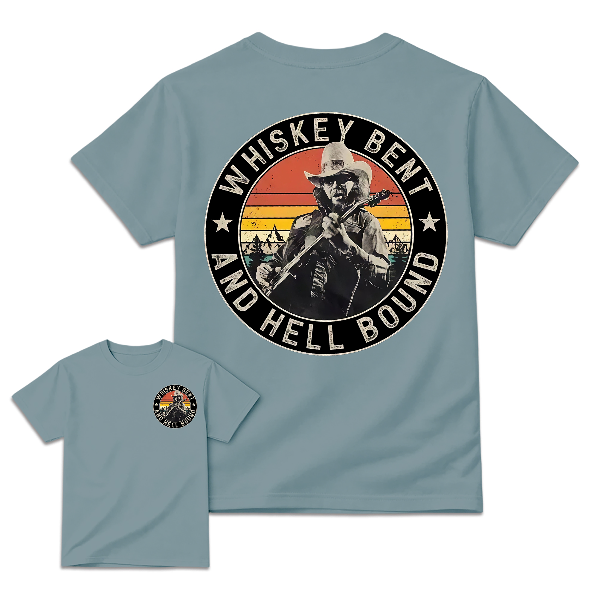 Vintage Country Music T-Shirt, Retro Outlaw Cowboy Graphic Tee, Western Unisex Shirt