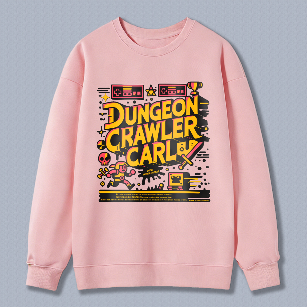 Wardrobecart Dungeon Crawler Carl Pixel Art Design Unisex Classic Sweatshirt