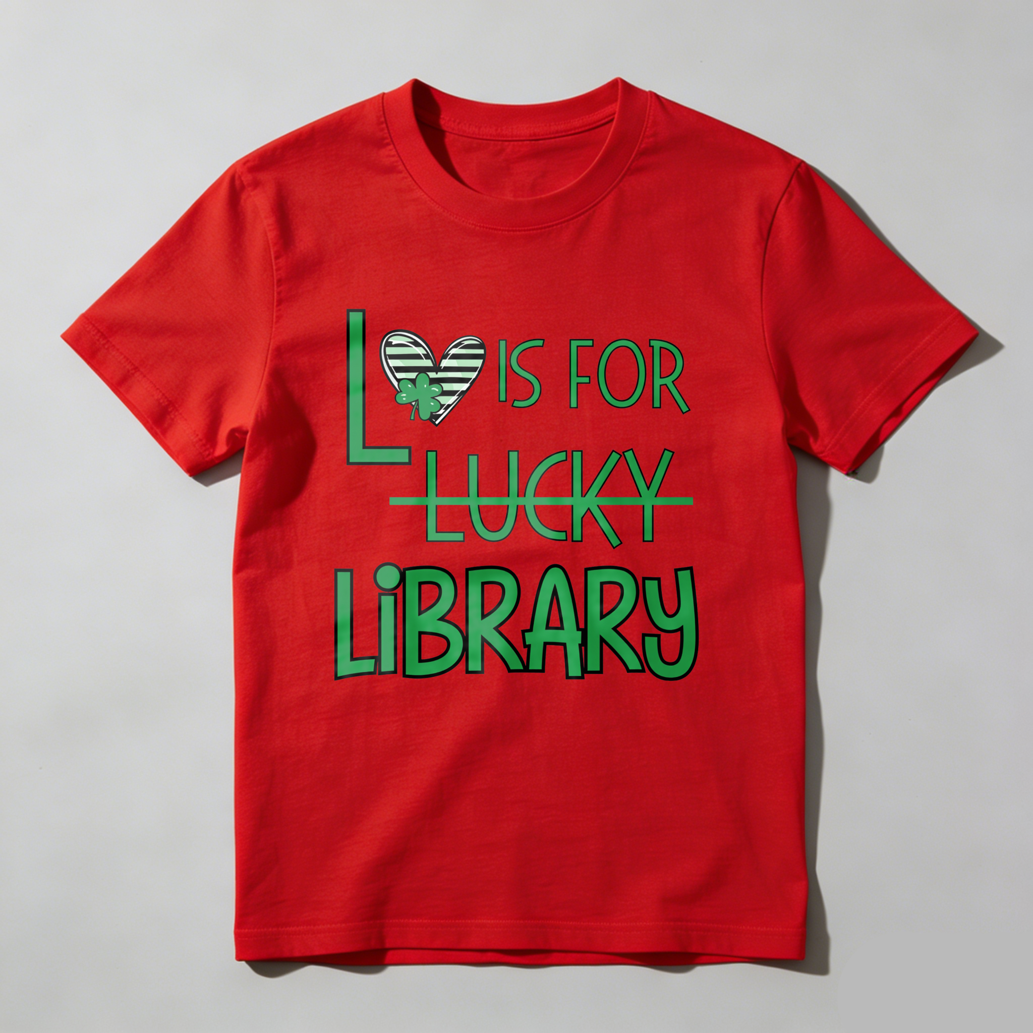 Wardrobecart L Is For Lucky Library Tshirt