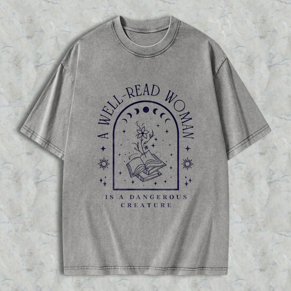 Wardrobecart Mystic Symbol And Rune Design Unisex Washed T-shirt