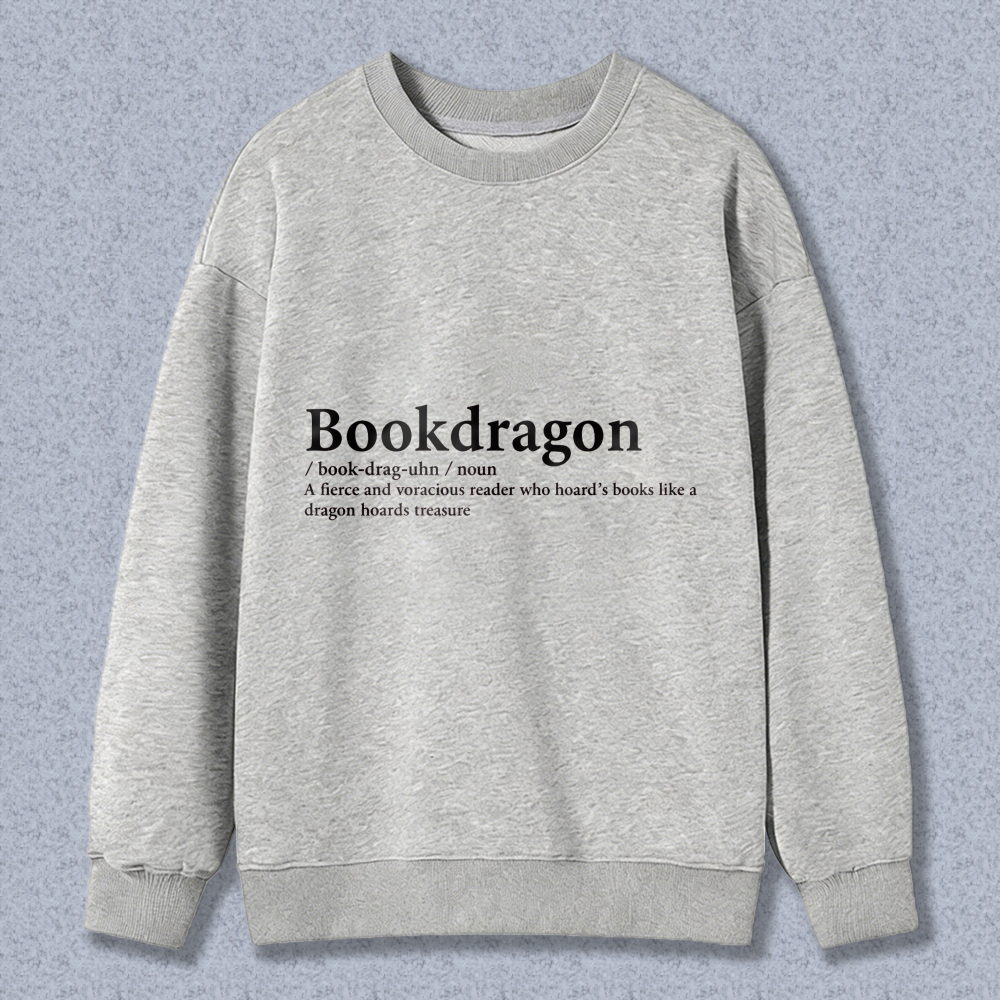 Wardrobecart Bookdragon Definition Unisex Classic Sweatshirt