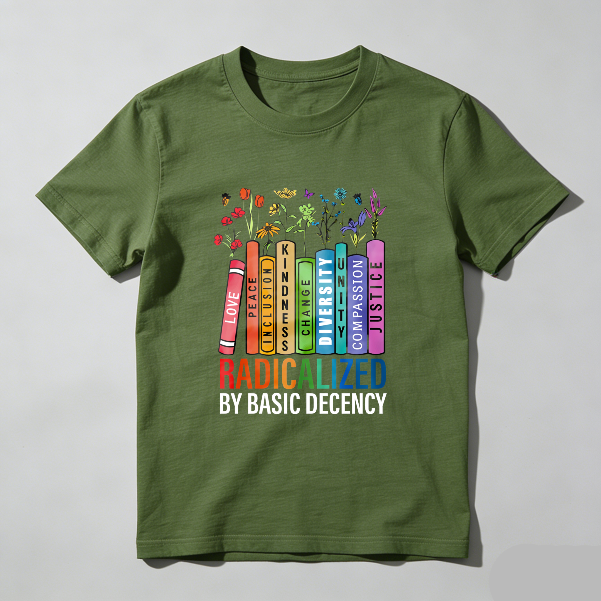 Wardrobecart Love Peace Inclusion Kindness Change Diversity Compassion Justice Tshirt