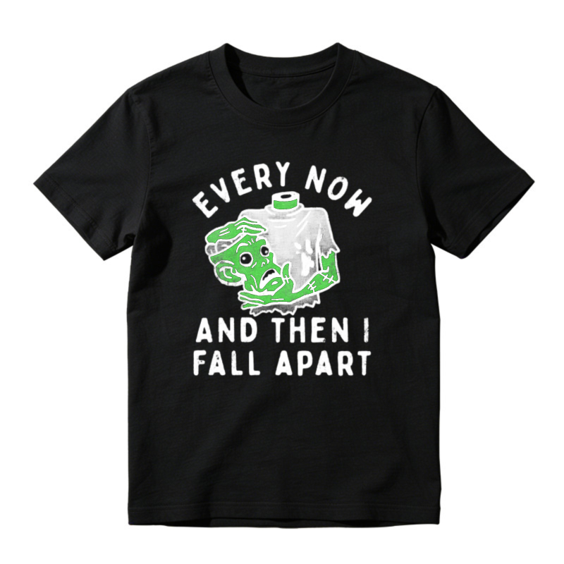 Every Now And Then I Fall Apart Melting Face Graphic T-shirt