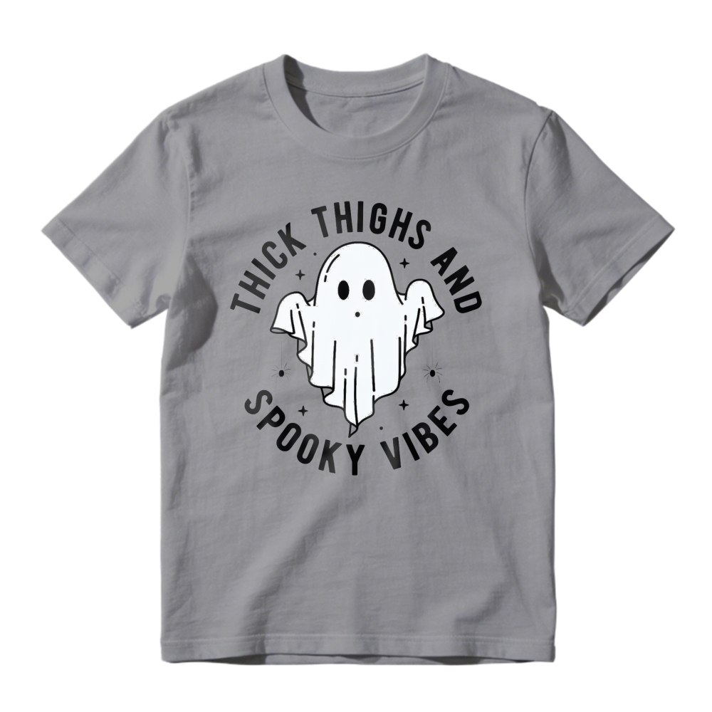 Thick Thighs And Spooky Vibes Ghost, Unisex Classic T-shirt