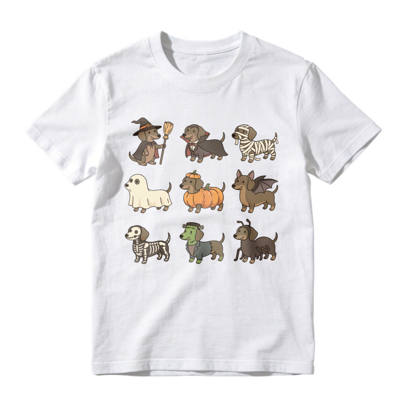 Halloween Dachshund Dogs In Costumes, Unisex Classic T-shirt