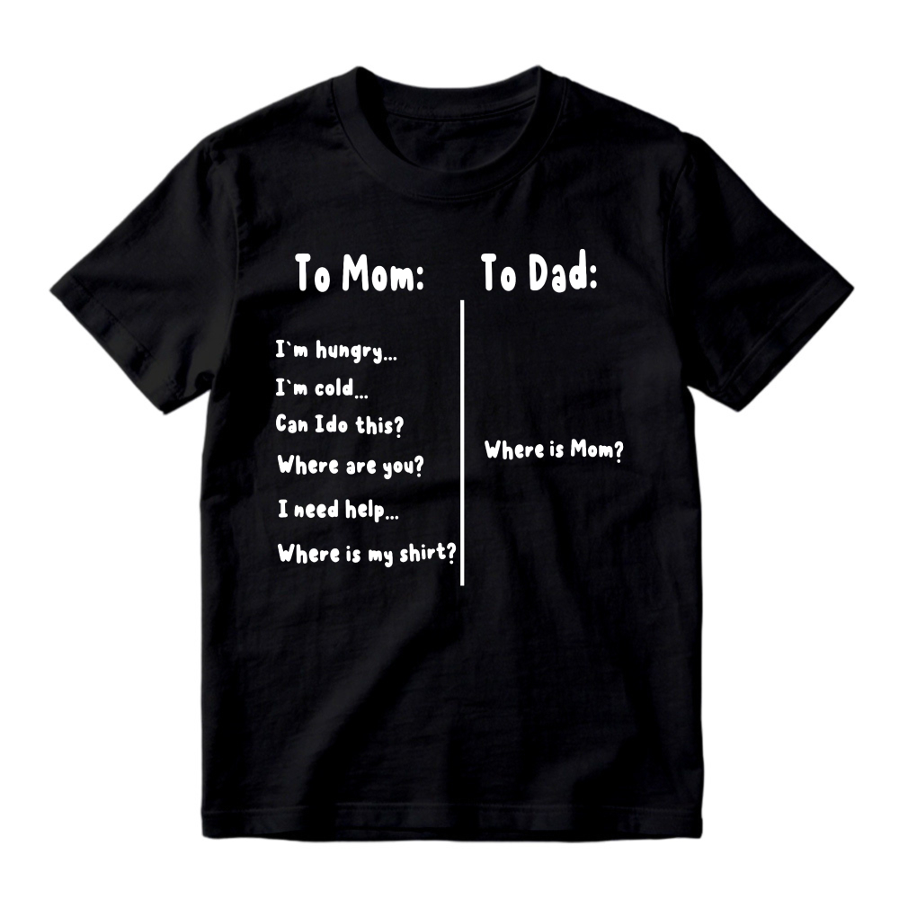 To Mom And Dad Text Design Unisex Classic T-shirt