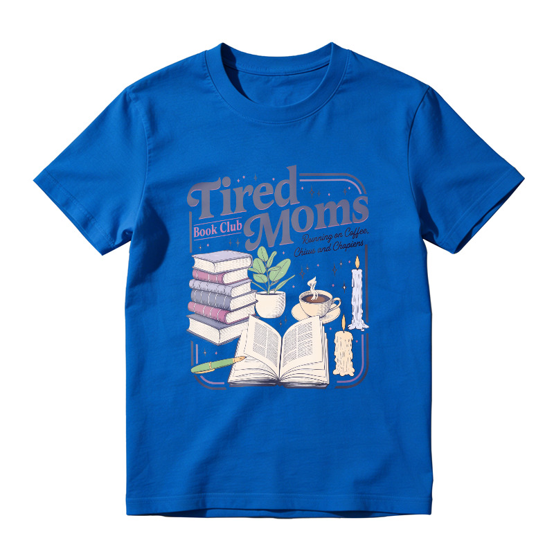 Wardrobecart Tired Moms Book Club Running On Coffee Chaos And Chapters Unisex Classic T-shirt