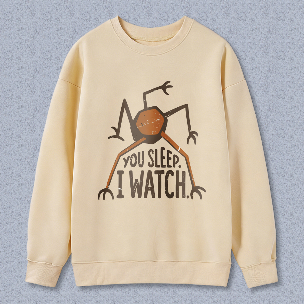 Wardrobecart Spider You Sleep I Watch Unisex Classic Sweatshirt