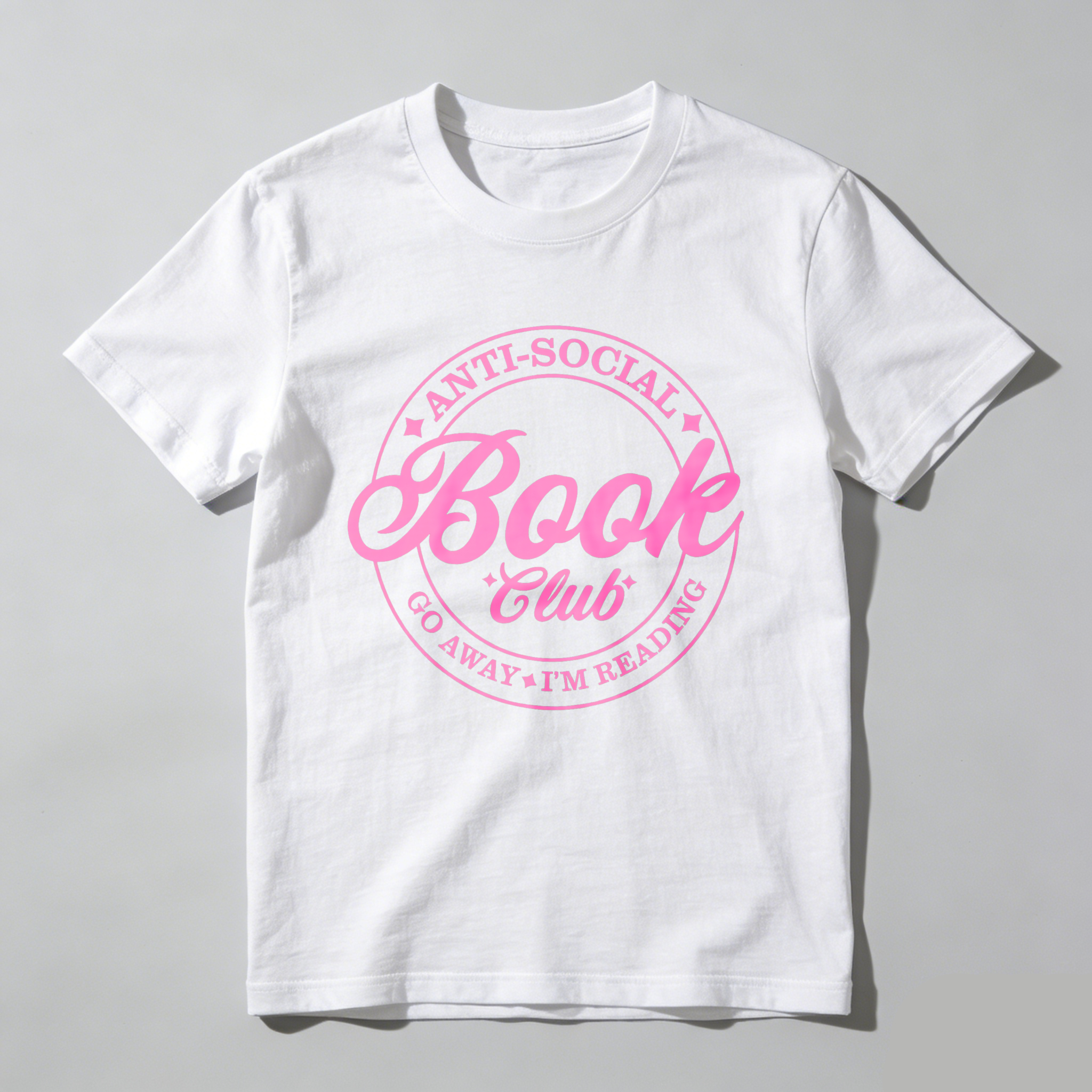 Wardrobecart Anti Social Book Club Go Away I'm Reading Tshirt 100% cotton