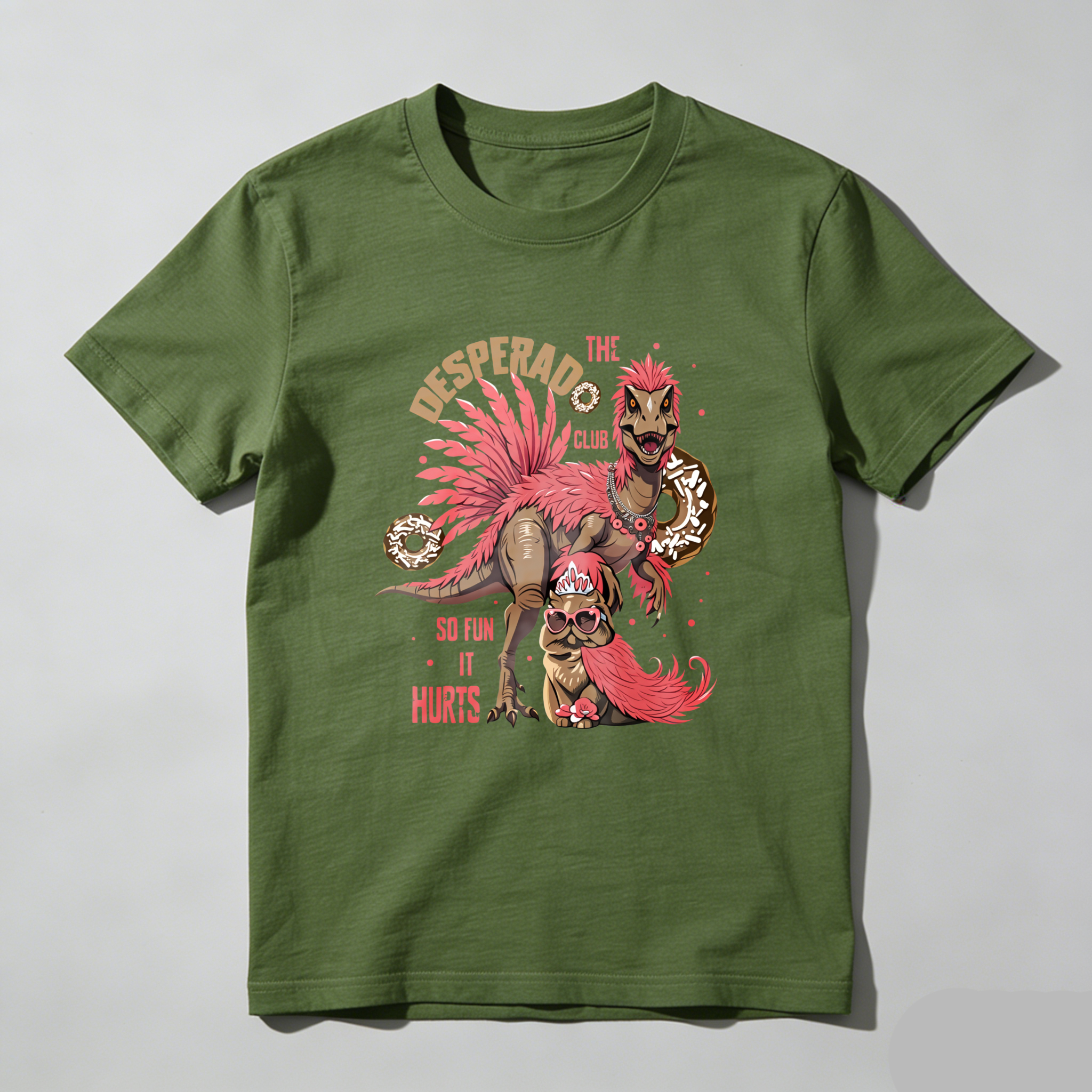 Wardrobecart The Desperado Club Dinosaur With Donuts Tshirt