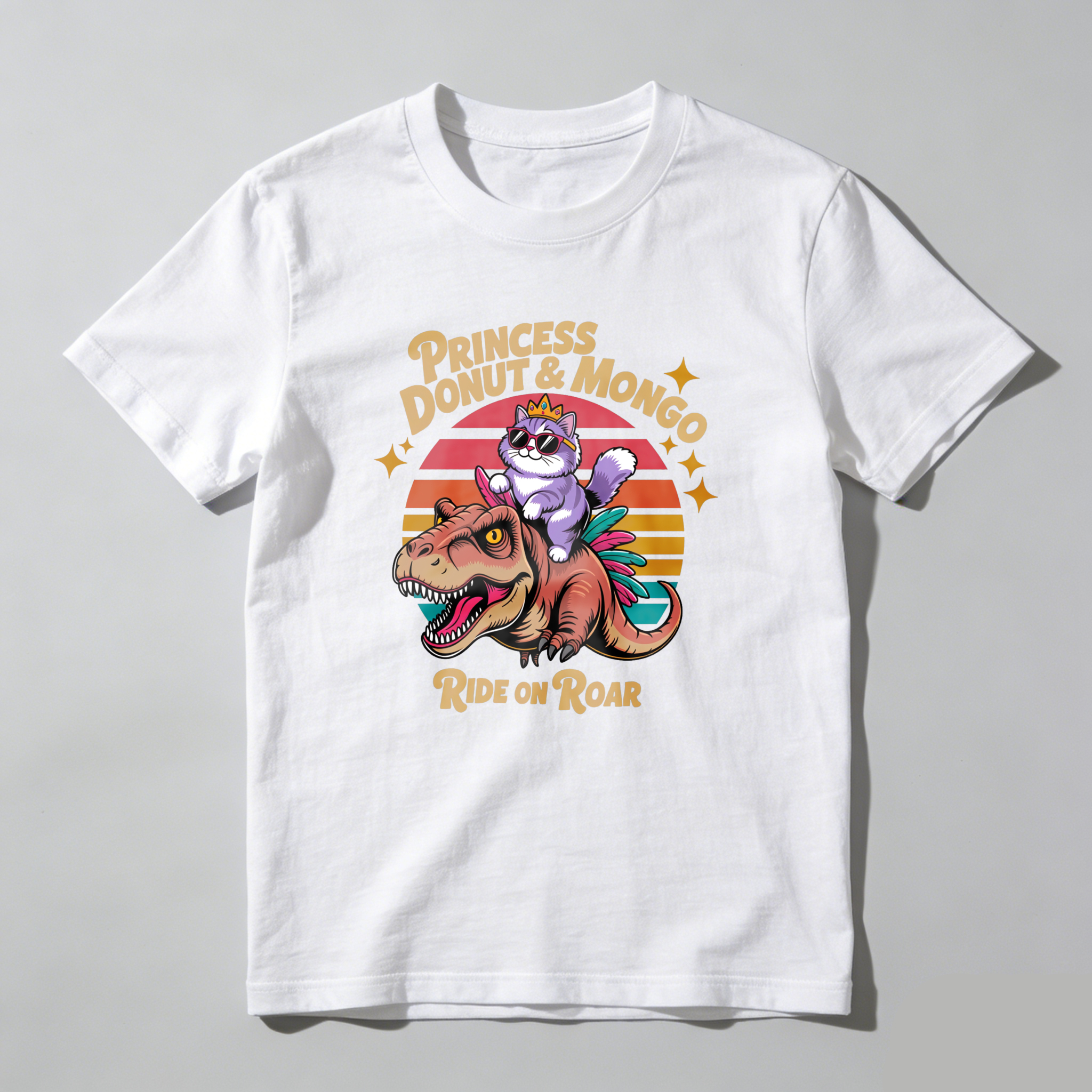 Wardrobecart Princess Donut And Mongo Ride On Roar Tshirt