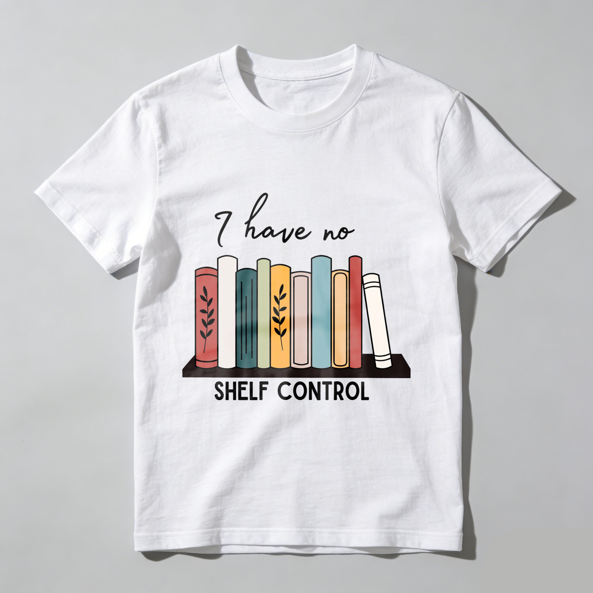 Wardrobecart Bookshelf Quote I Have No Shelf Control Unisex Classic T-shirt