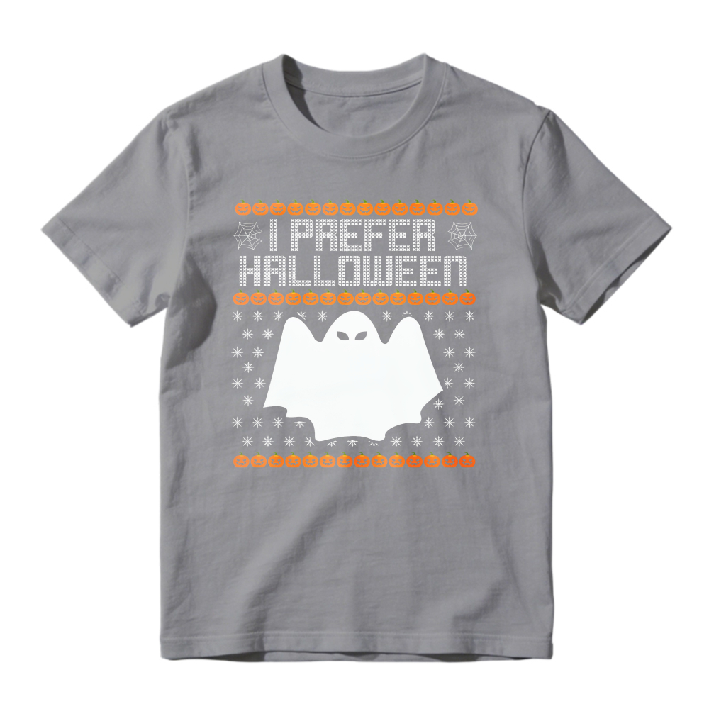 I Prefer Halloween Ghost Pumpkin Pattern Unisex Classic T-shirt