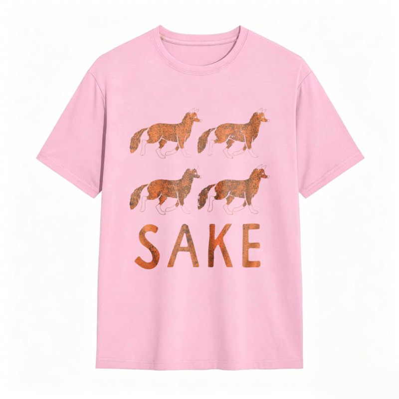 Four Fox Sake Funny Graphic Novelty Tee