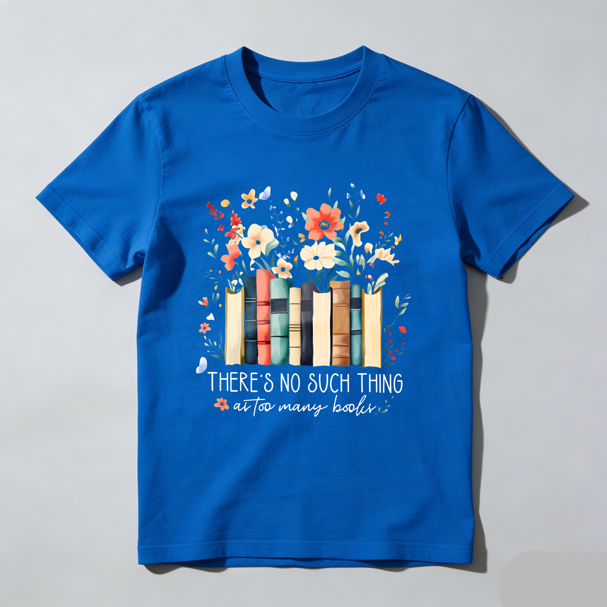 Wardrobecart Books And Flowers With Text Tshirt