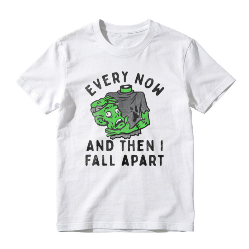 Every Now And Then I Fall Apart Melting Face Graphic T-shirt