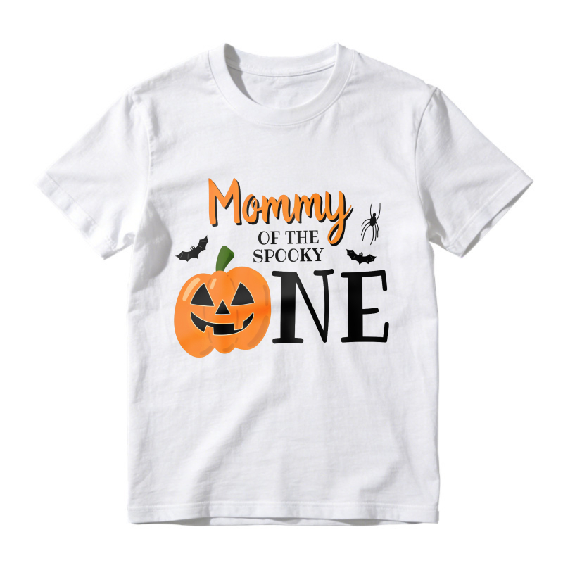 Mommy Of The Spooky One Halloween Pumpkin Bat Spider Unisex Classic T-shirt