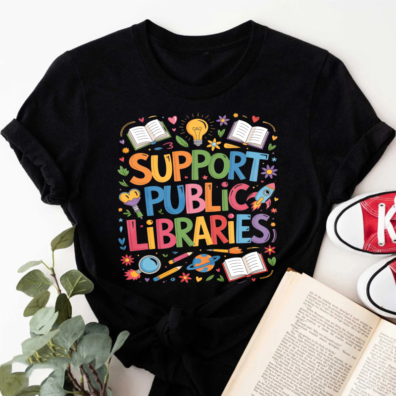 Wardrobecart Support Public Libraries Tshirt