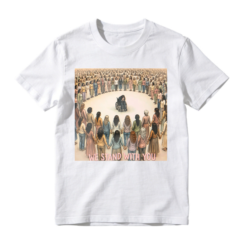We Stand With You Wheelchair Support Circle Unisex Classic T-shirt