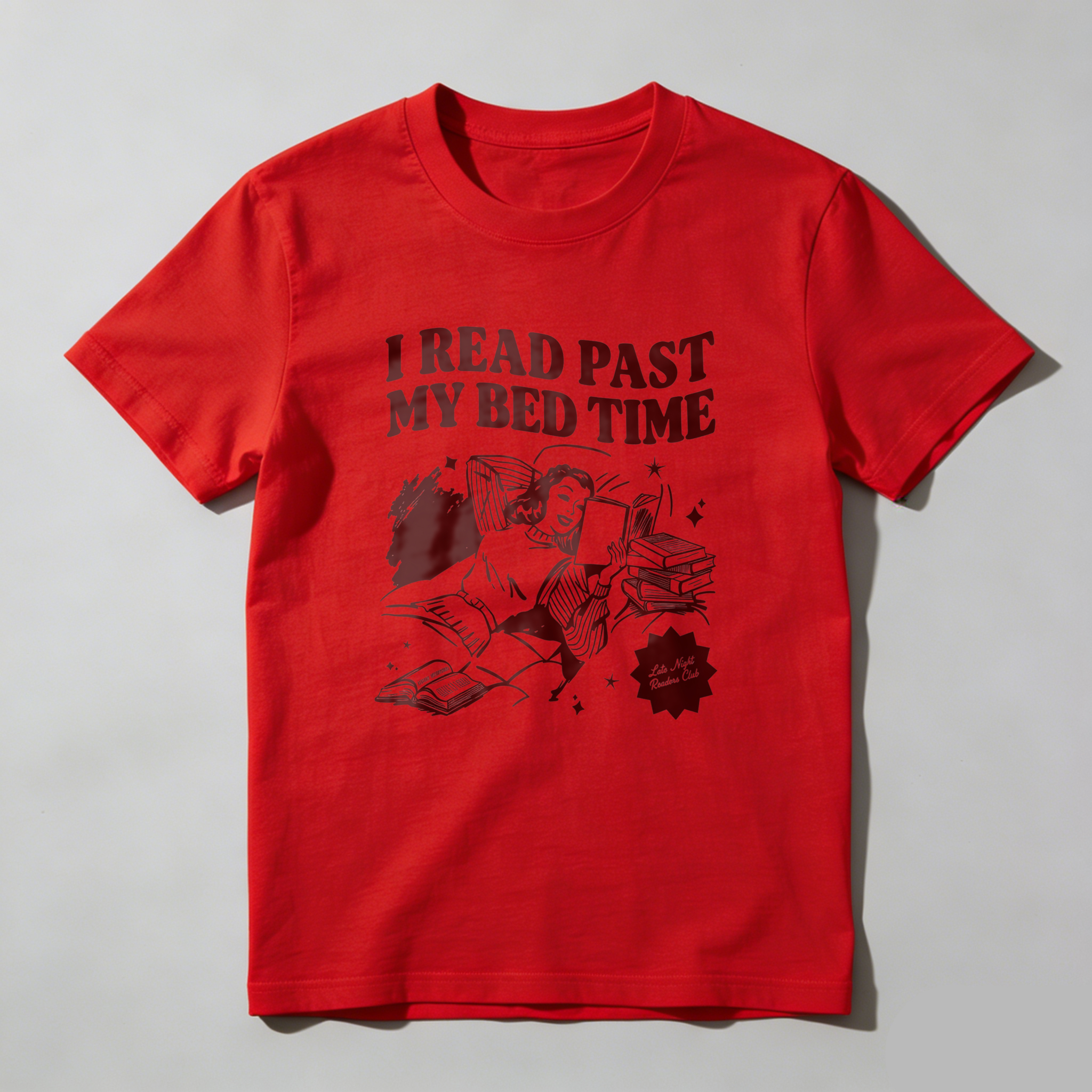 Wardrobecart I Read Past My Bed Time Tshirt