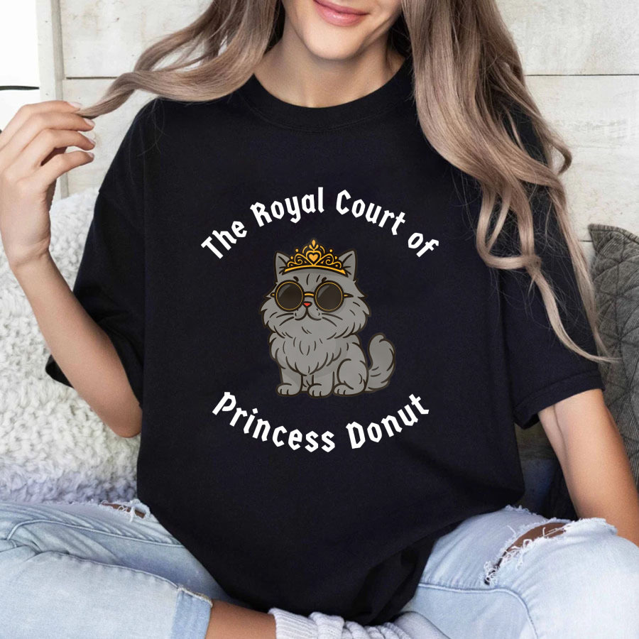 Wardrobecart The Royal Court Of Princess Donut Cat Tshirt
